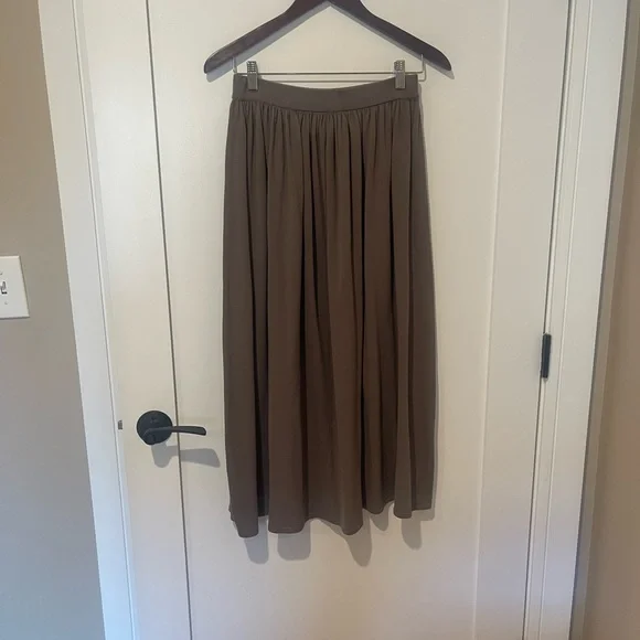 Demylee A-Line Skirt in Dark Taupe - Picture 2 of 5